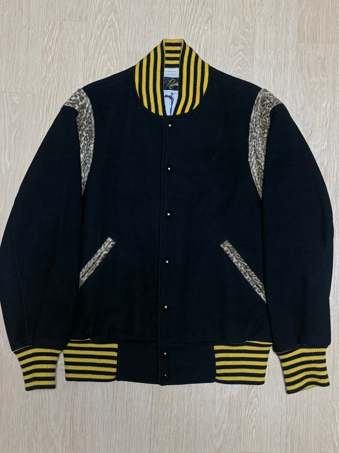 니들스 레오파드 바시티 자켓 상품이미지1