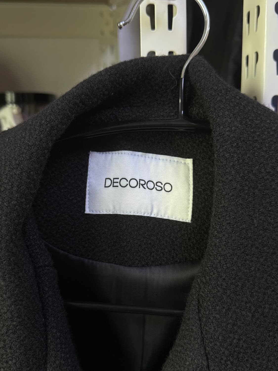 데꼬로소 크롭 울자켓 블랙 상품이미지2