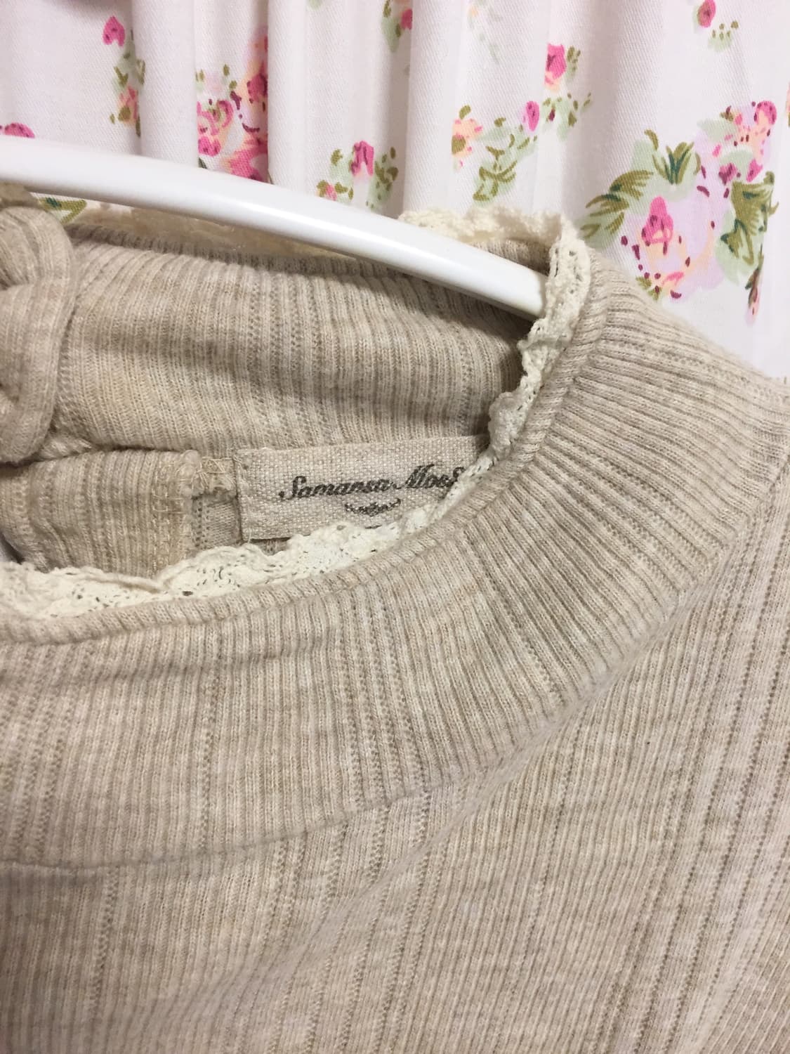 빈티지 사만사모스 골지 슬리브 상품이미지2