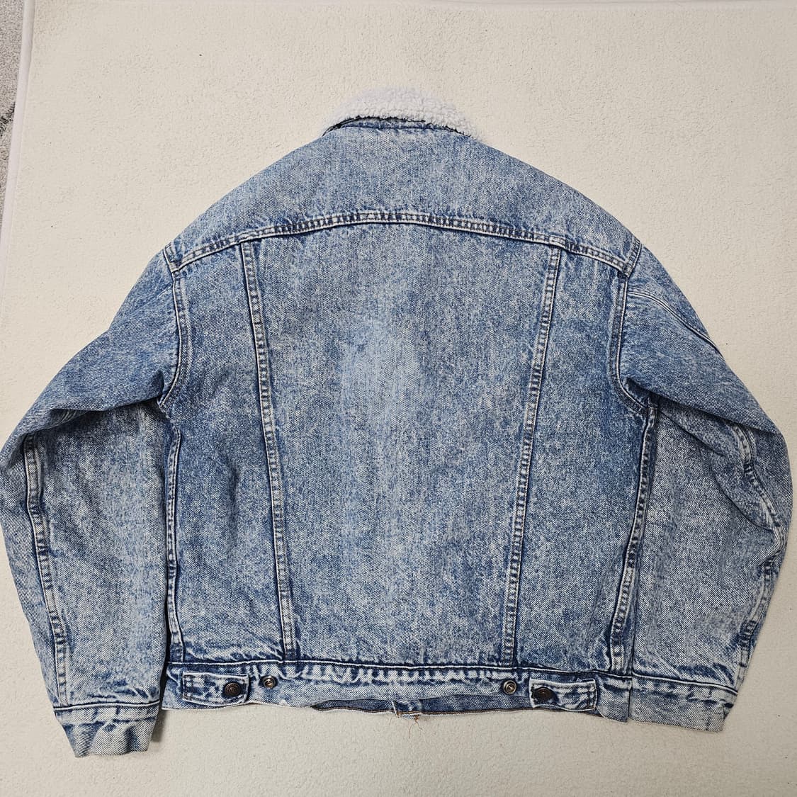 M 리바이스 USA 빈티지 청 데님 쉐르파 자켓 상품이미지4