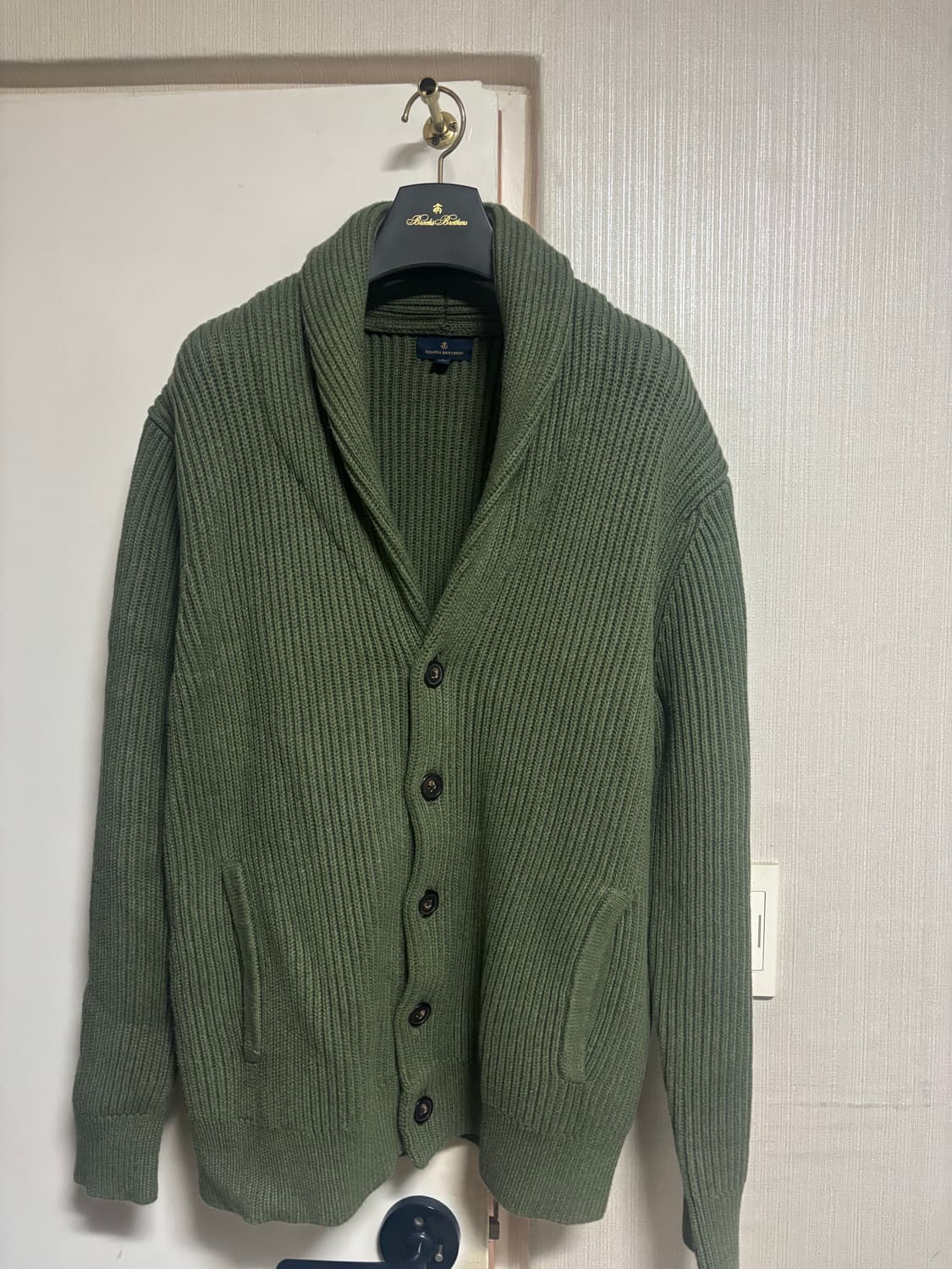 브룩스브라더스 숄카라 가디건 L 상품이미지1