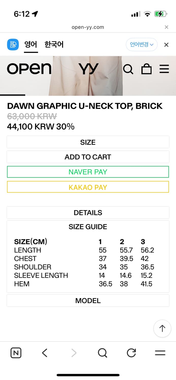 open yy dawn graphic u-neck top_brick 상품이미지8
