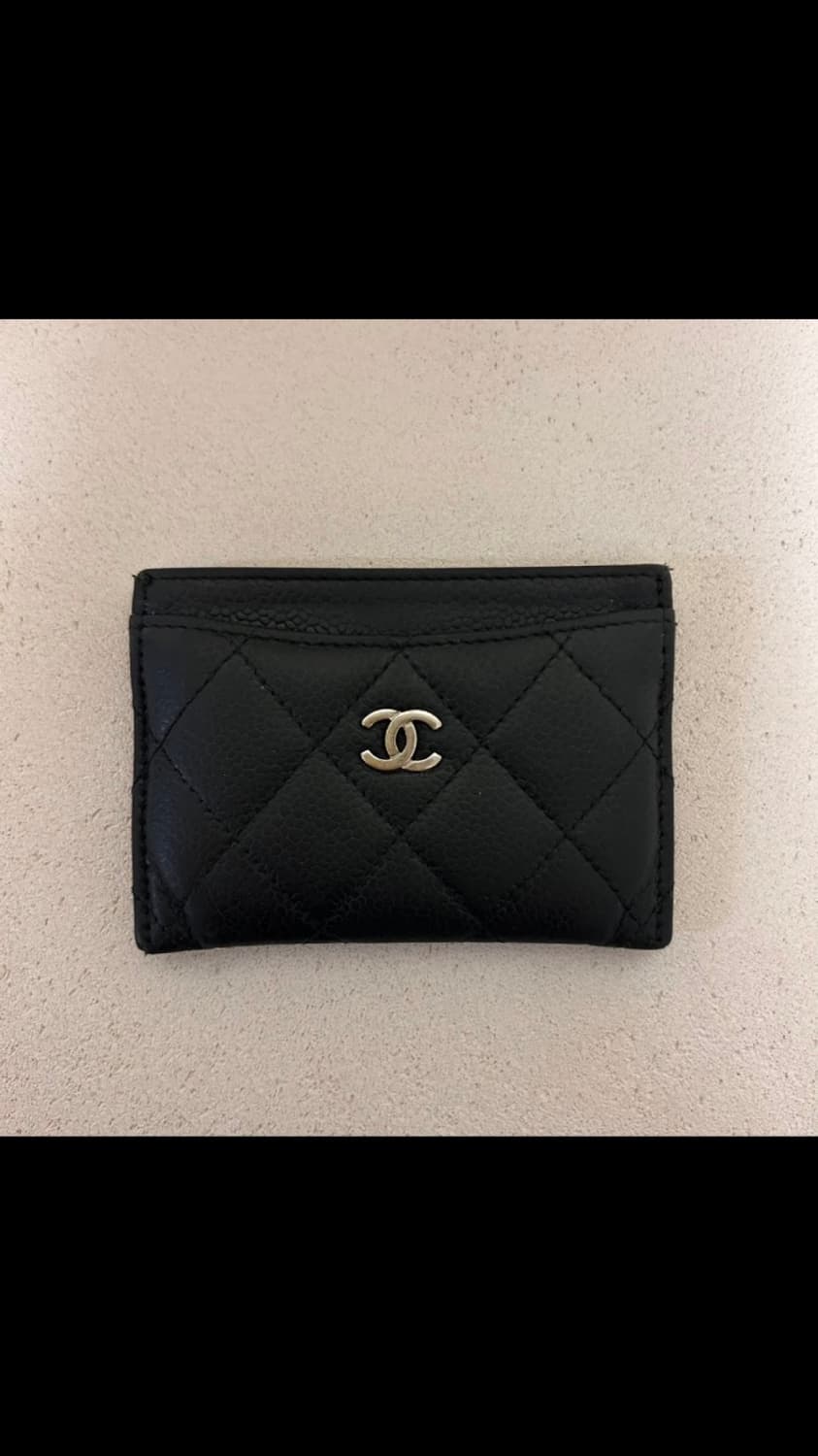 샤넬 카드지갑 블랙 금장 상품이미지1