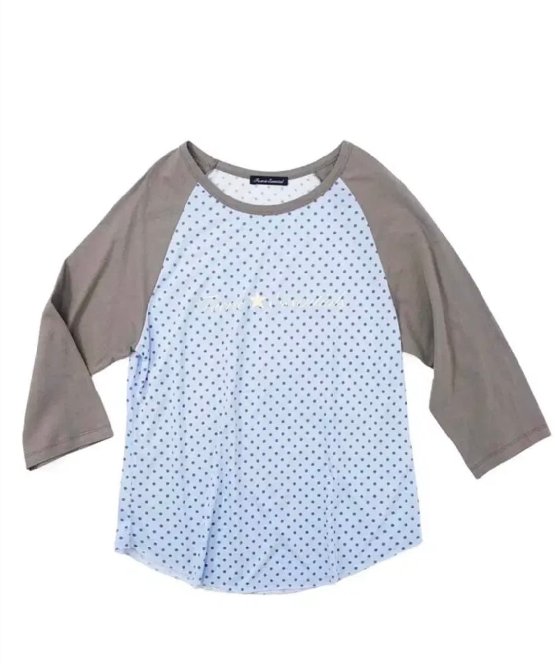 샵페어리 dot raglan sleeve top (blue) 상품이미지1