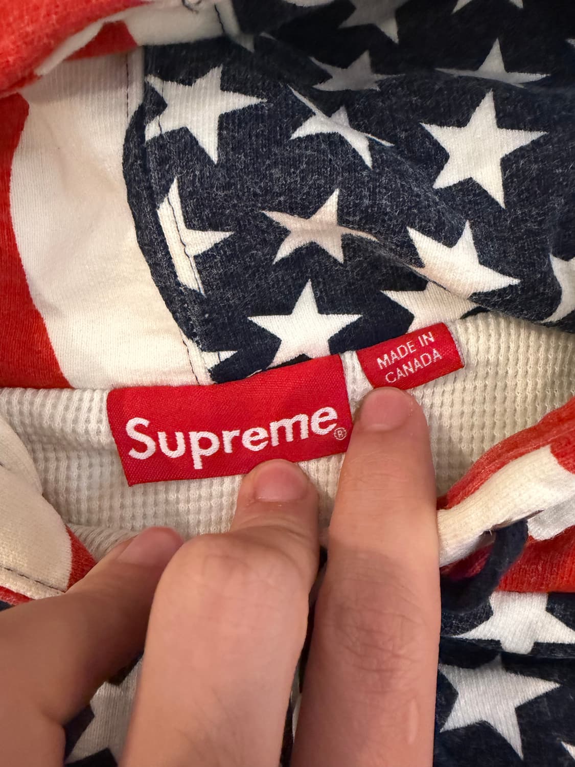 14FW 슈프림 성조기 리플렉티브 후드집업 상품이미지6