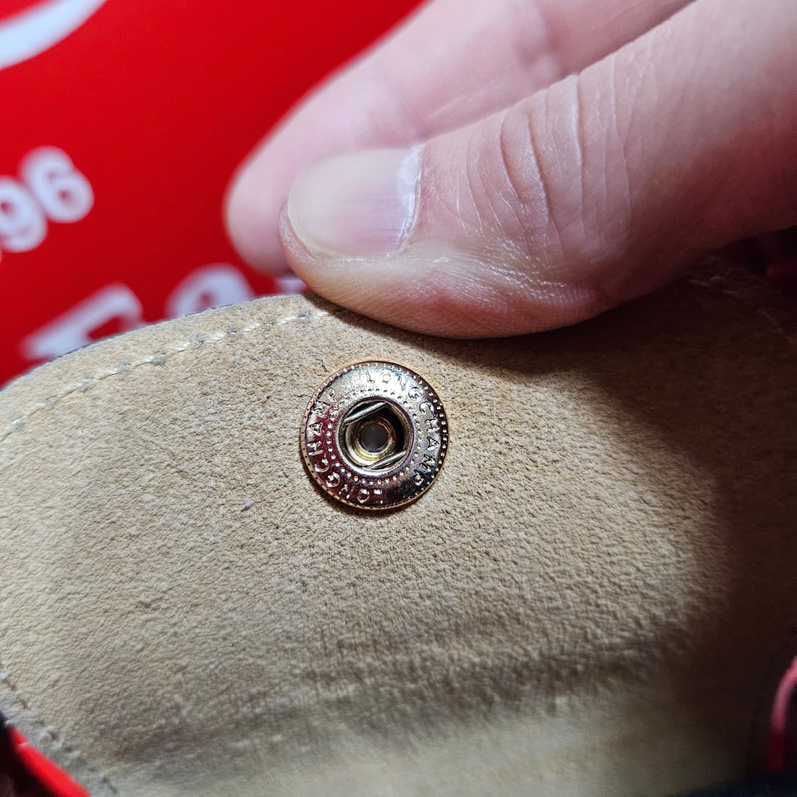 롱샴 플리아쥬 핸들 파우치백 20 x 10 x 5 size 상품이미지7