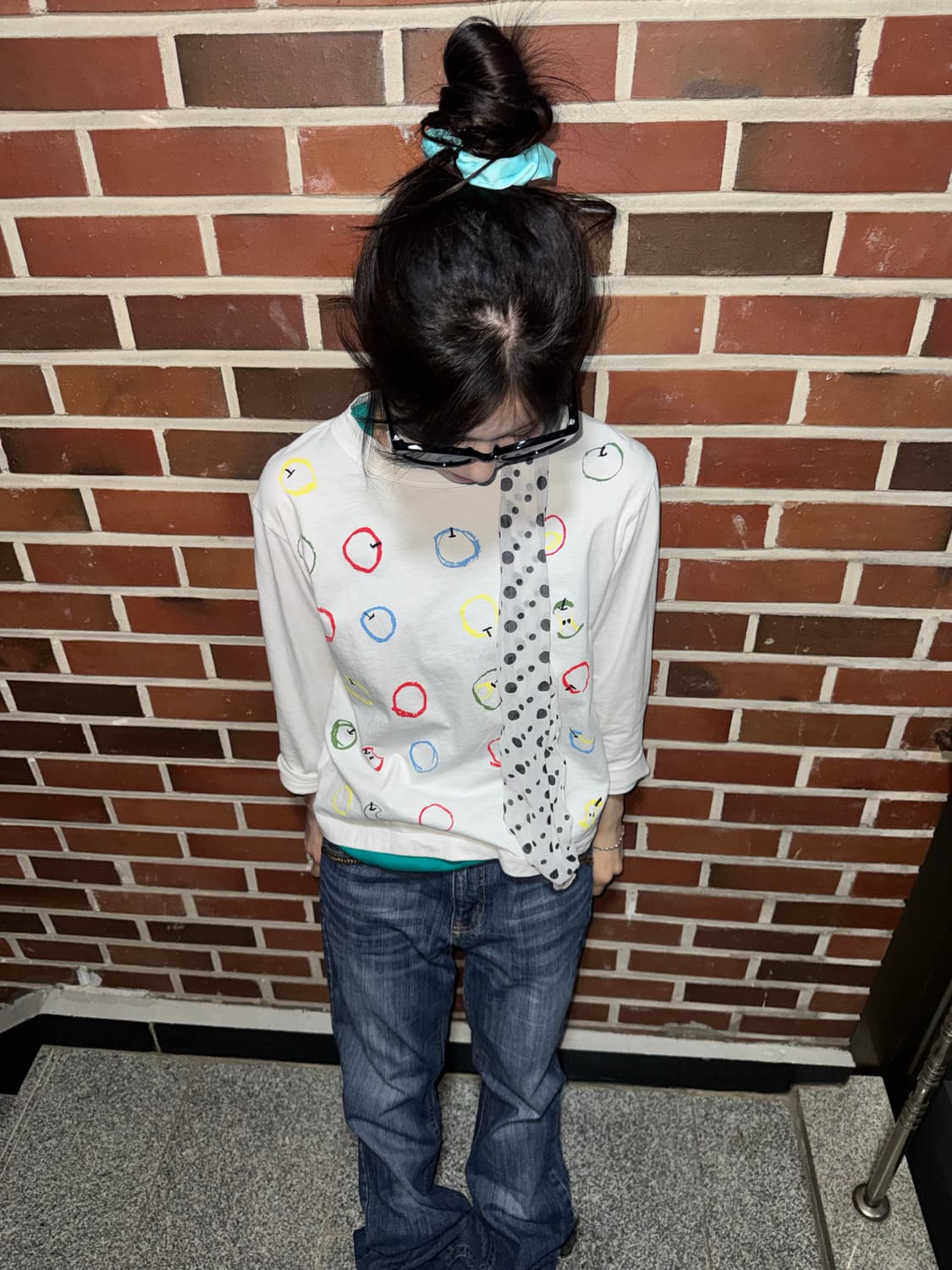 괴짜 사과걸 빈티지 코디세트 3pcs 상품이미지3