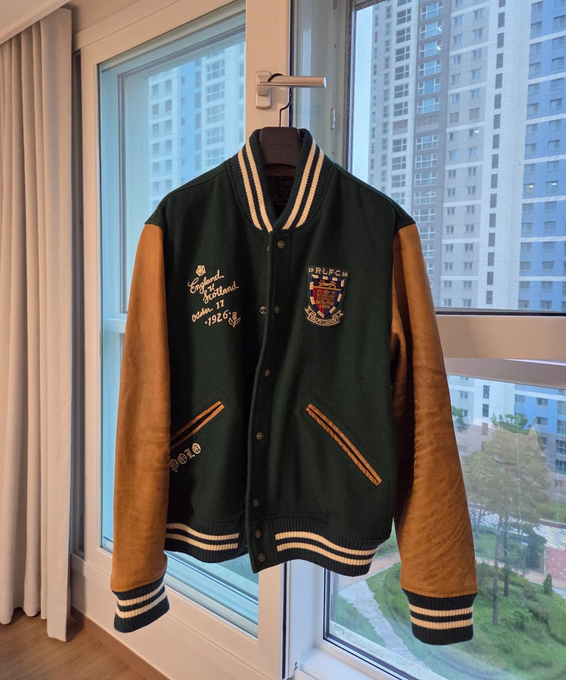 (XL)폴로 랄프로렌 / 바시티 / 폴로 가죽 / polo 상품이미지1