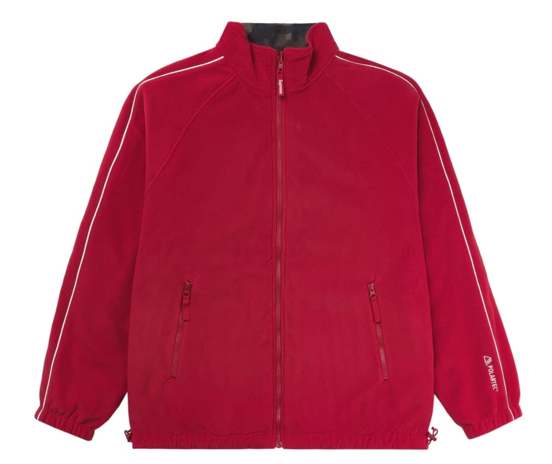 슈프림 폴라텍 리버시블 트랙 재킷 레드  상품이미지1