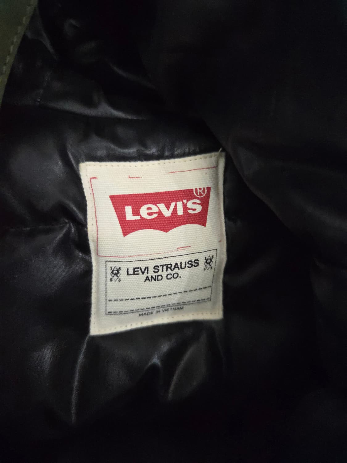 리바이스 구스다운 카키 야상 패딩 상품이미지8