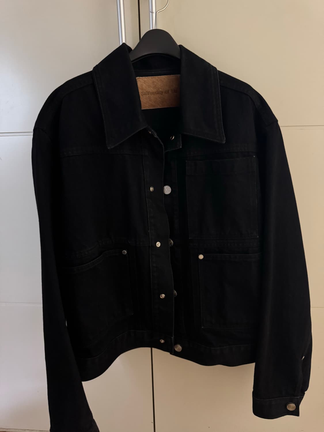 [S] stu 데님자켓 블랙 상품이미지3