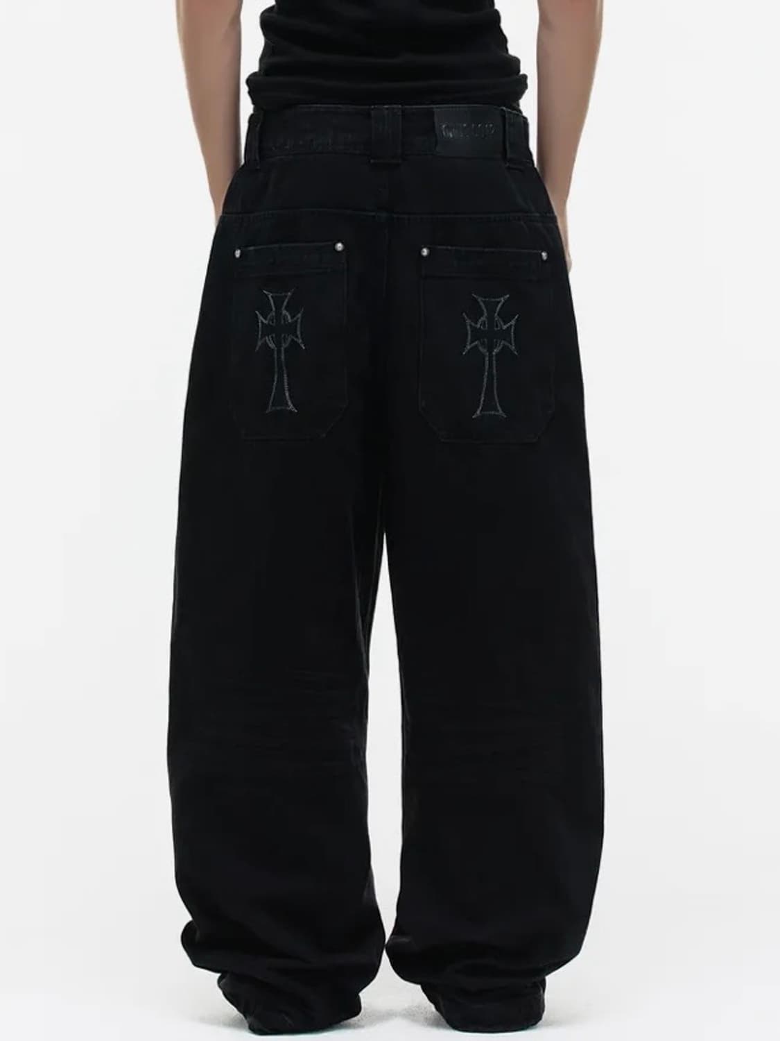 Op. 09 SIG LIQUID DENIM PANTS BLACK 상품이미지1