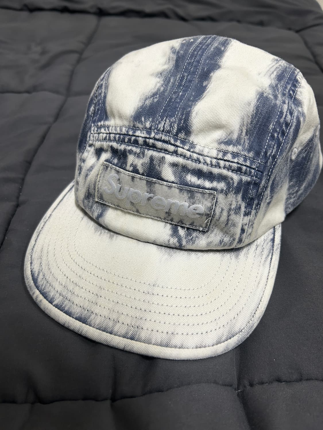 슈프림 블리치드 치노 캠프캡 네이비 24SS 상품이미지3