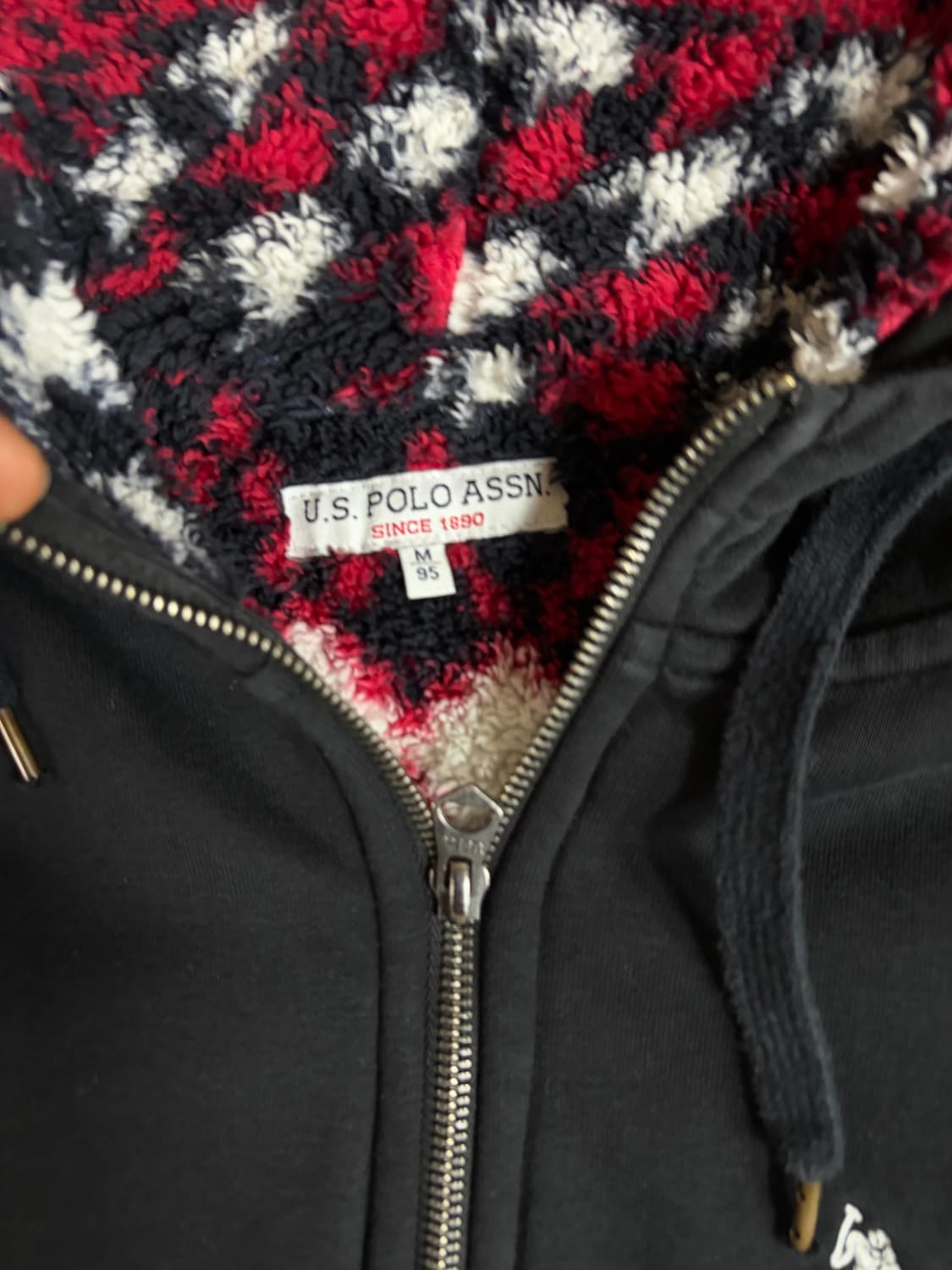 폴로 털 후드집업 상품이미지4