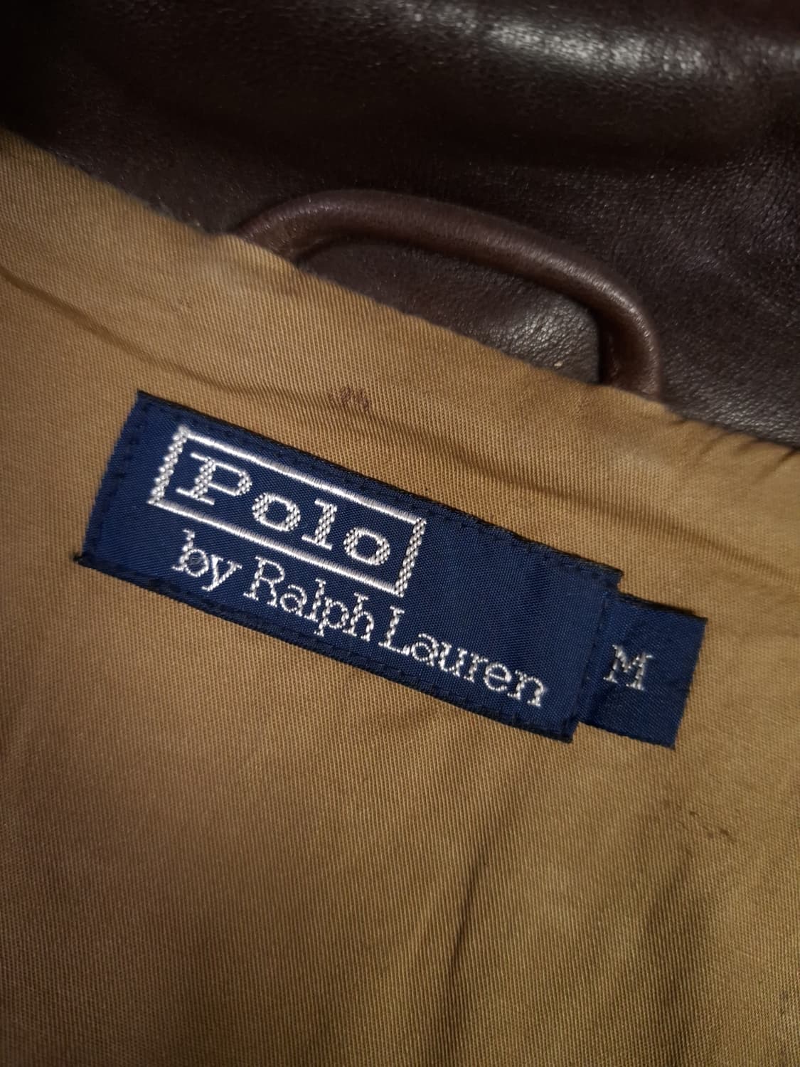 오리지날 랄프로렌폴로 리얼레더 브라운 자켓 상품이미지6