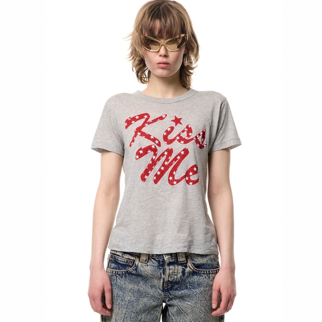 [S,L,XL]바퀘라 26ss KISS ME 티셔츠 상품이미지1