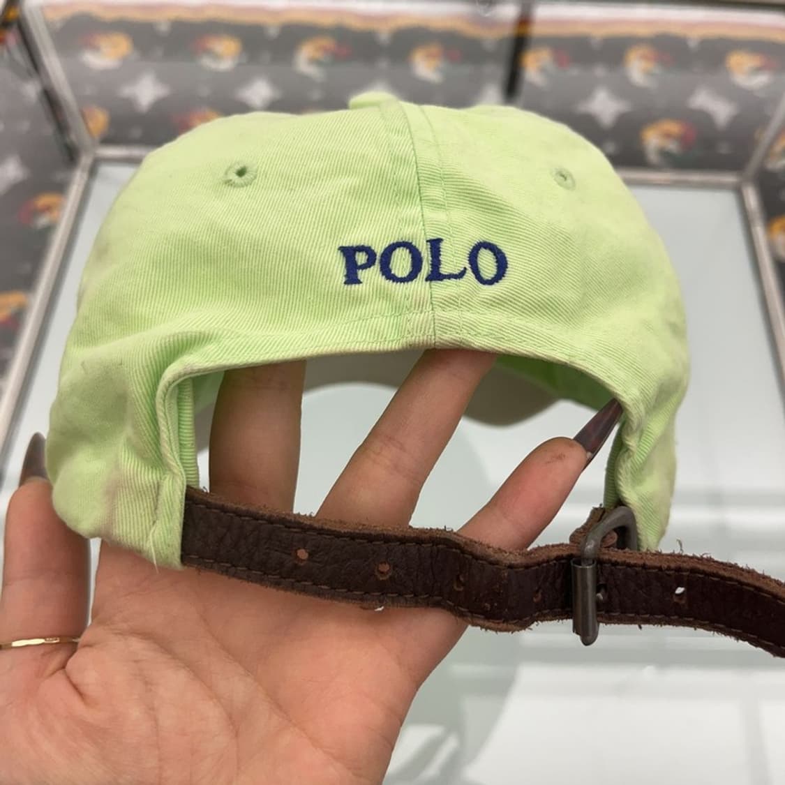 폴로 랄프로렌 캐주얼 피스타치오 그린 볼캡 C08434 상품이미지4