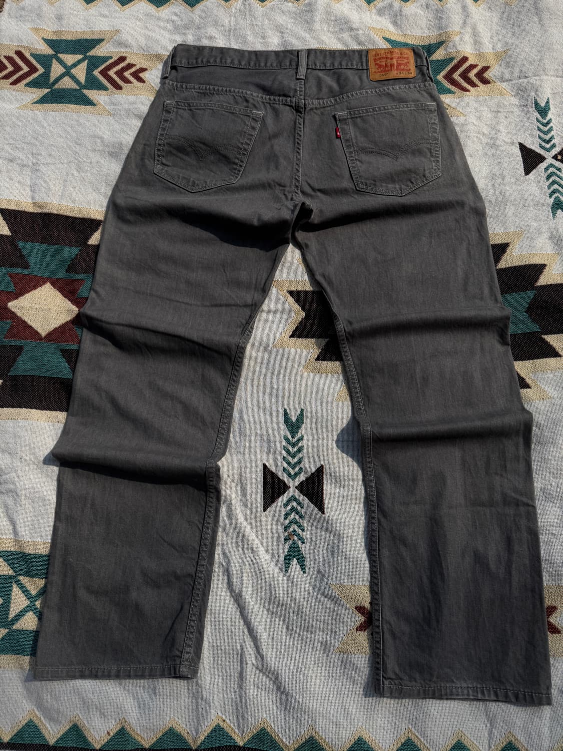 리바이스 569 흑청 34/34 블랭크탭 상품이미지9