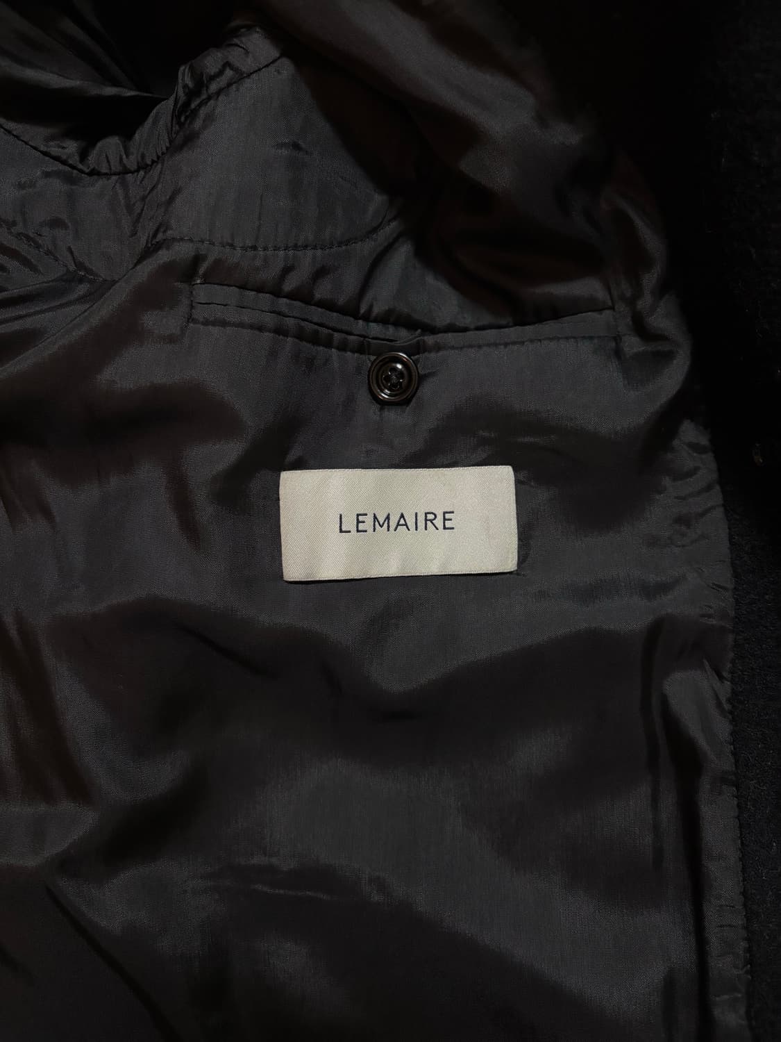 LEMAIRE 르메르 블랙 울코트 상품이미지4