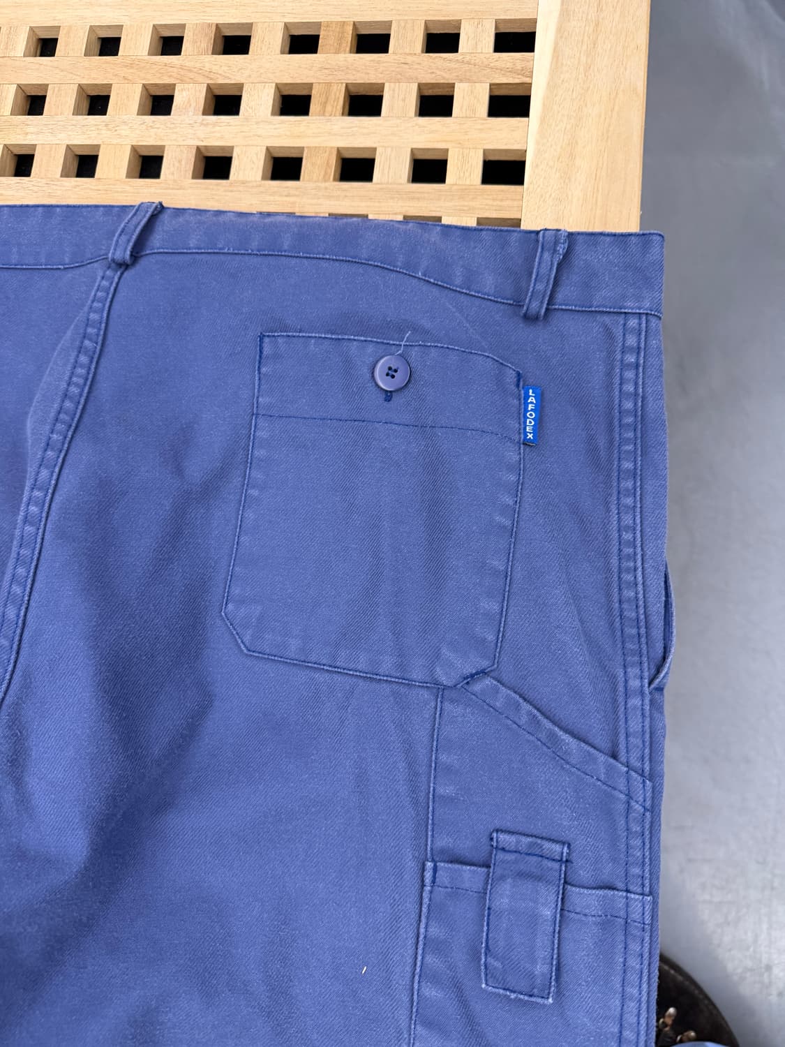 1990s LAFODEX DISTRESSED FADE 프렌치워크팬츠 상품이미지10