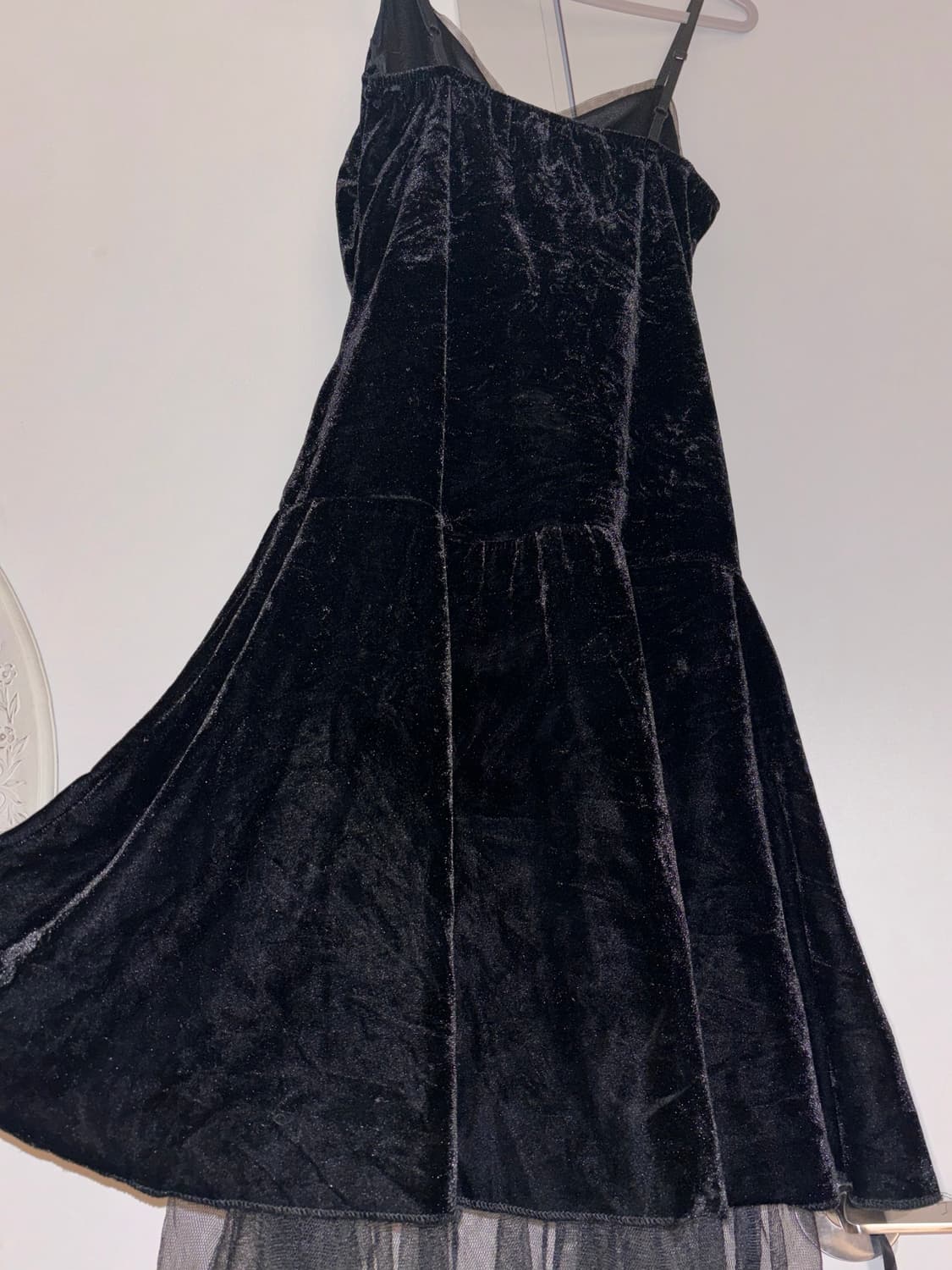 벨벳 원피스 공겜여주 고스 고딕 기본템 상품이미지3