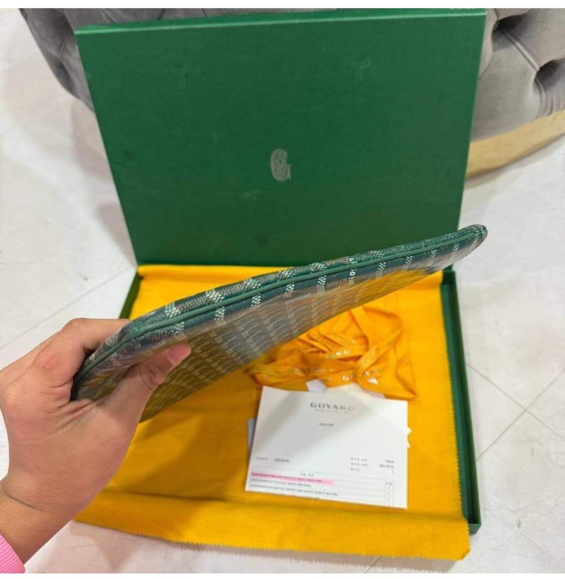 고야드 mgm 그린 클러치 상품이미지4