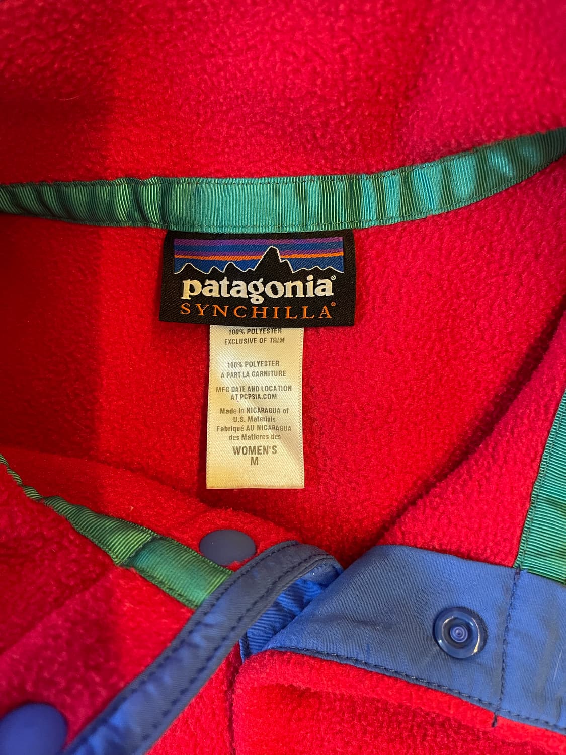 Vintage 파타고니아 신칠라 후리스 M   상품이미지6