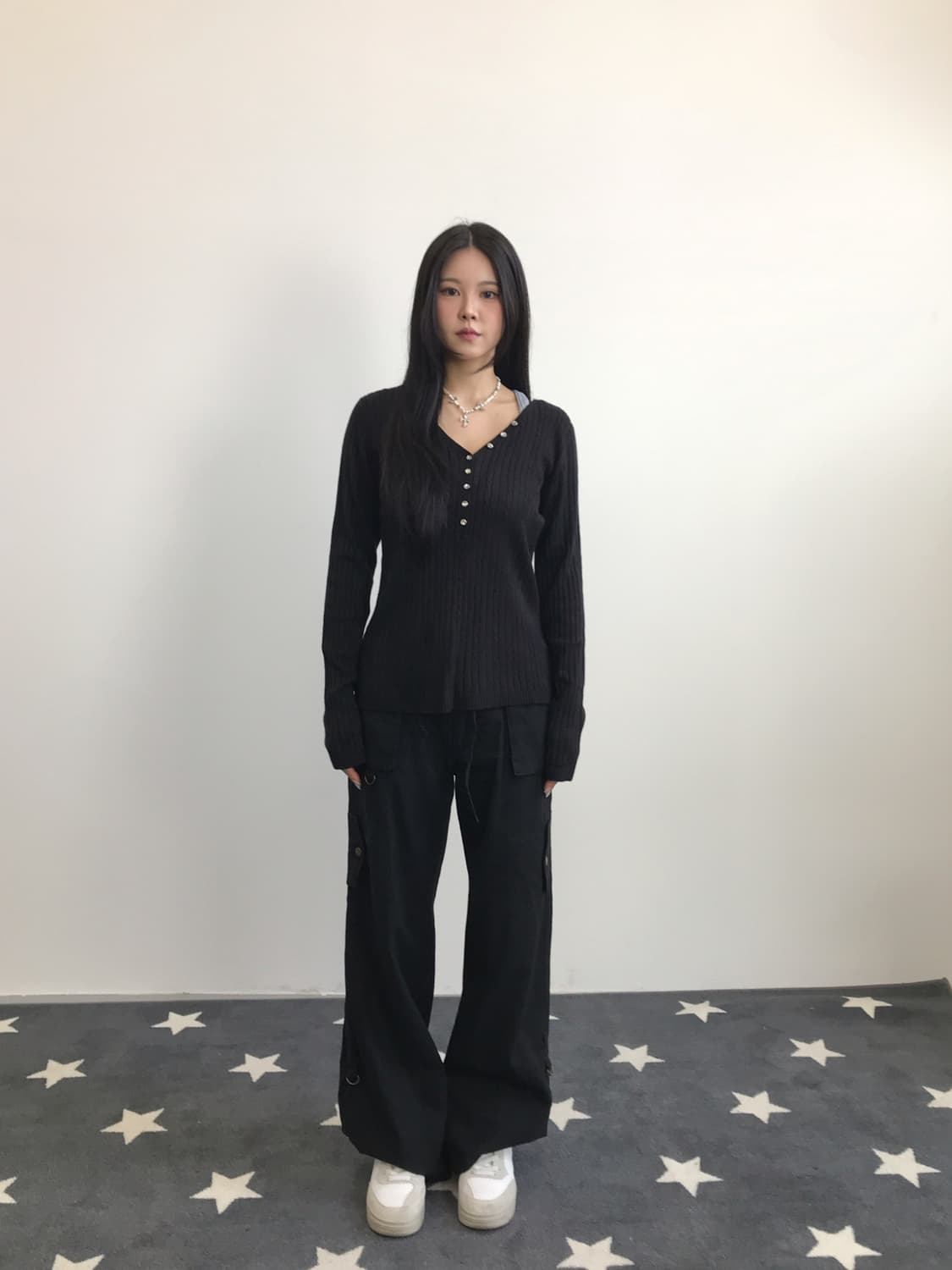 James Jeans Acrylic Long Sleeve T-Shirts 상품이미지2