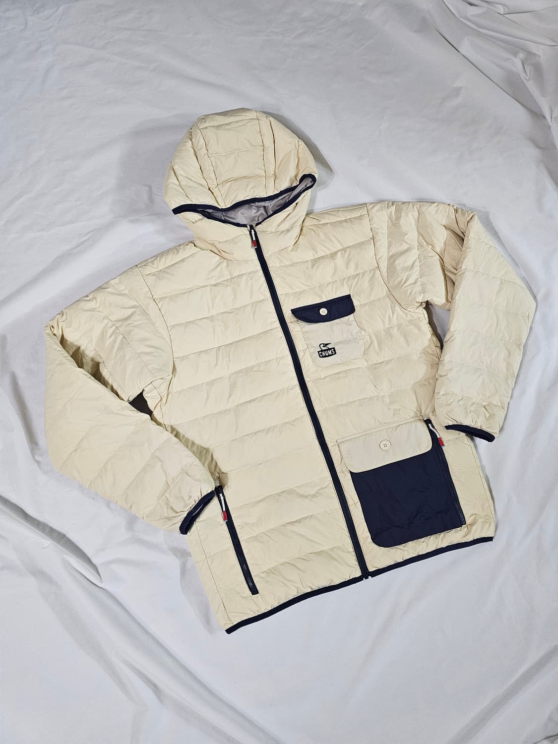 [XL] CHUMS JAPAN 첨스 캠핑 패커블 다운 파카 패딩 자켓 상품이미지1