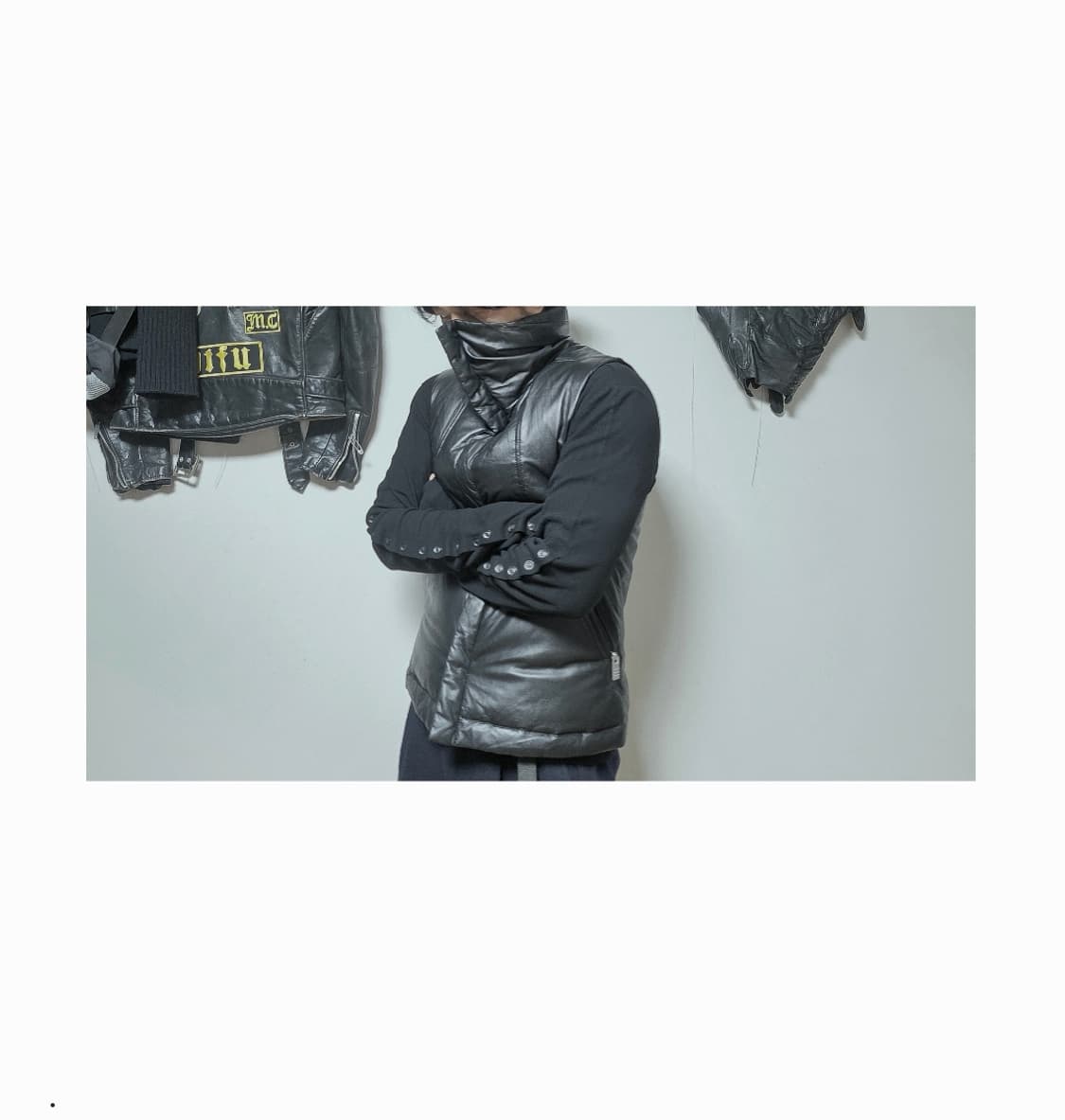 C - Diem leather down vest jacket 상품이미지1