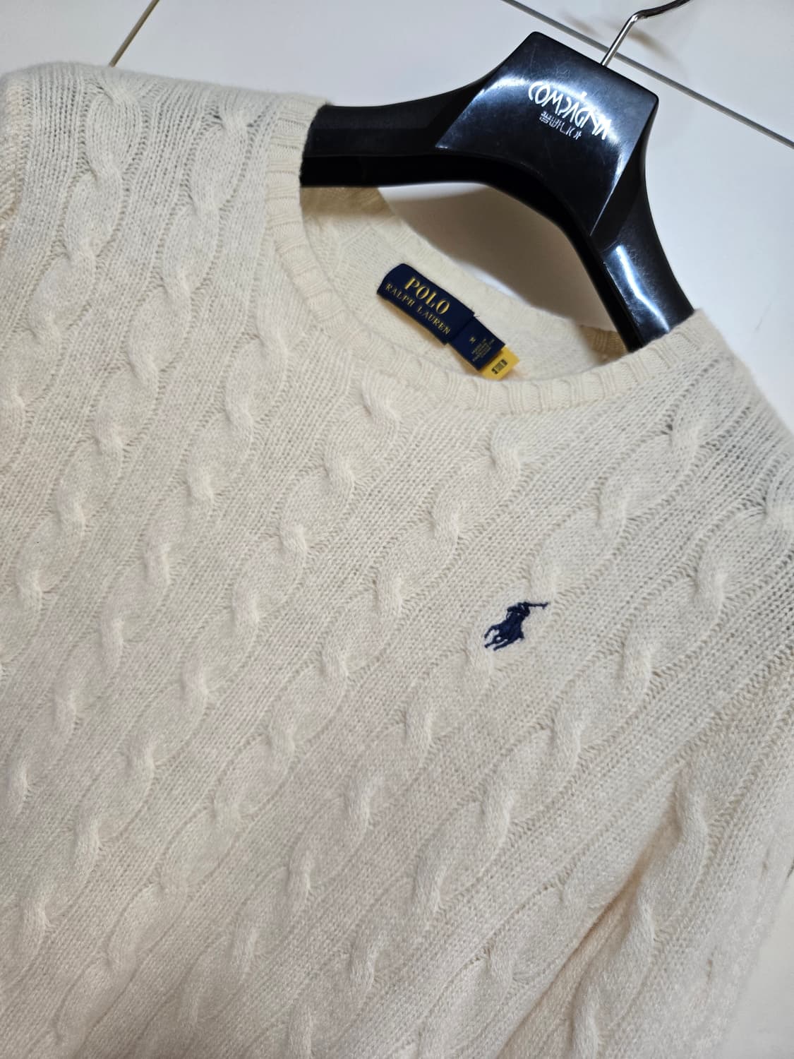 폴로 랄프로렌 정품 신형 울 캐시미어 케이블 스웨터 상품이미지2