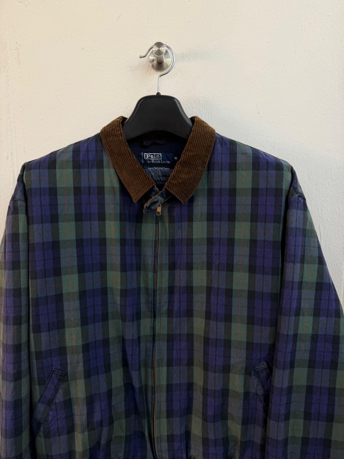 80s 폴로 랄프로렌 블랙와치 타탄 봄버 자켓  상품이미지3