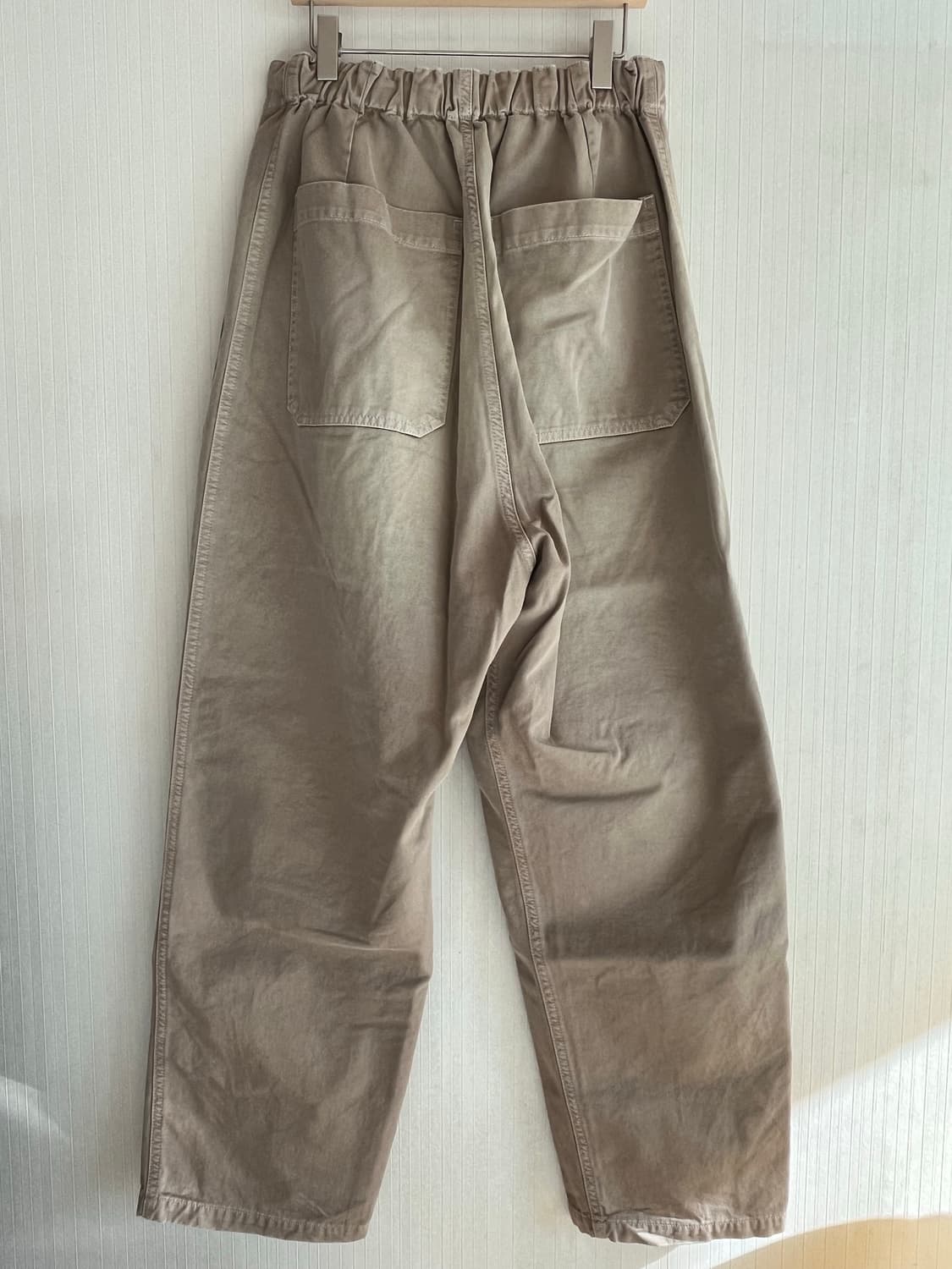 [3] 캐피탈 kapital 카츠라기 W 니 이지 팬츠 베이지 상품이미지4