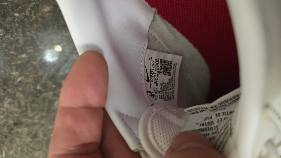 나이키 코르테즈 흰/빨/파운동화 245mm 상품이미지5