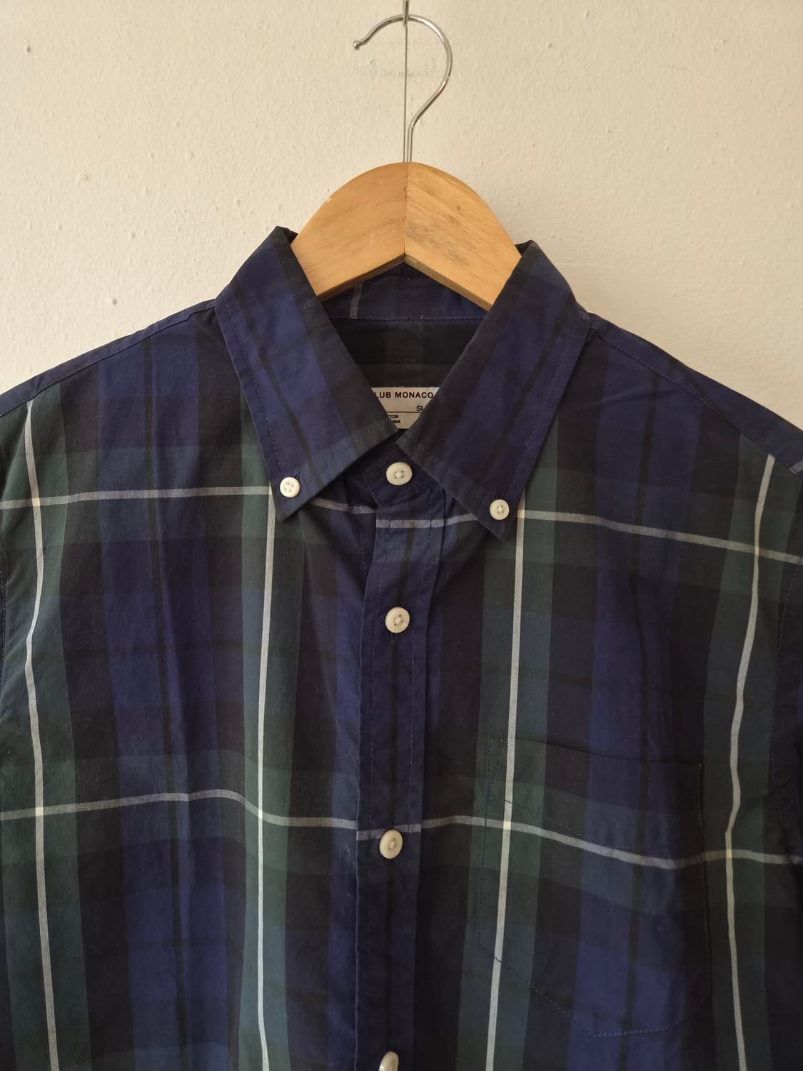 클럽모나코 남성 체크긴팔셔츠 S사이즈 상품이미지1