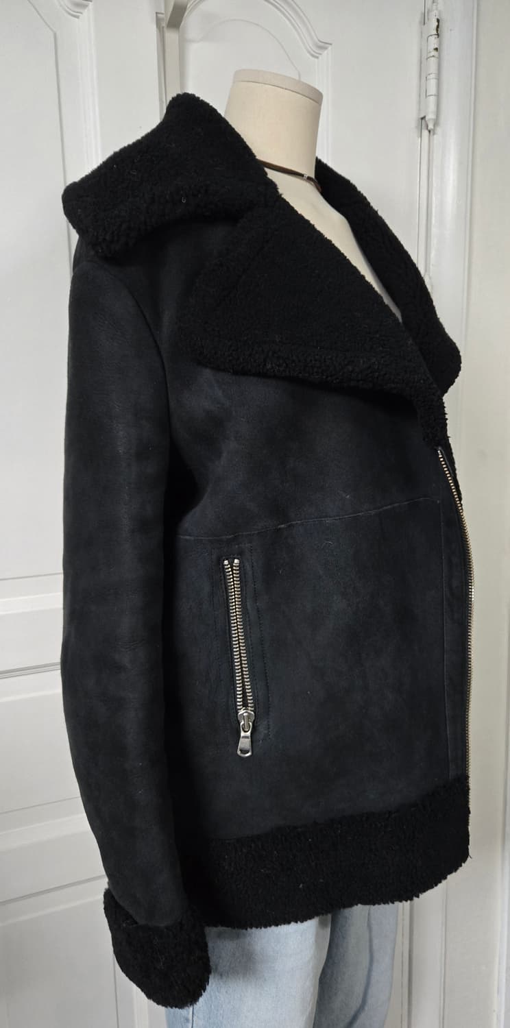 마쥬 빈티지 시어링 바이커자켓 상품이미지3