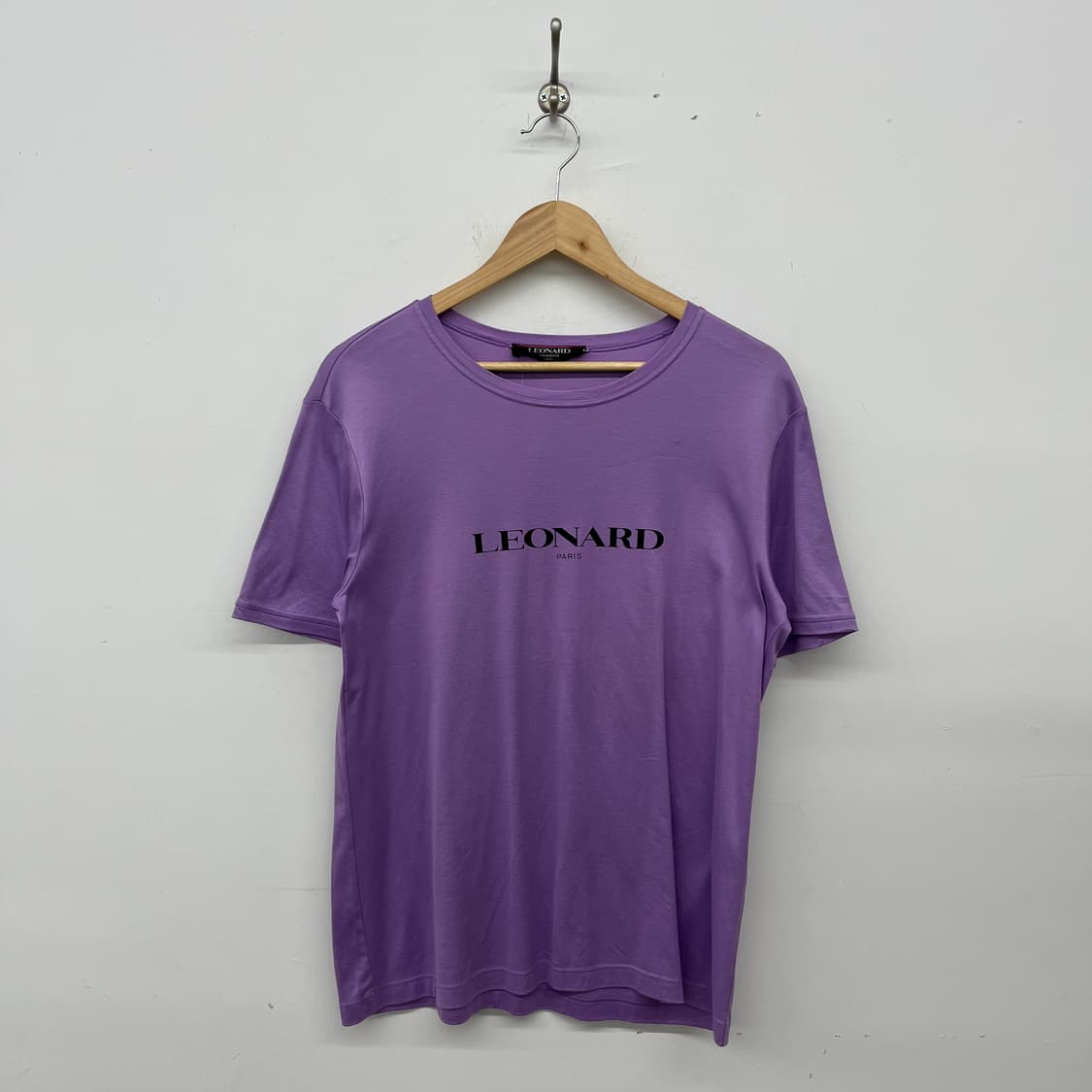 레오나드 LEONARD 퍼플 티셔츠 여L 상품이미지1
