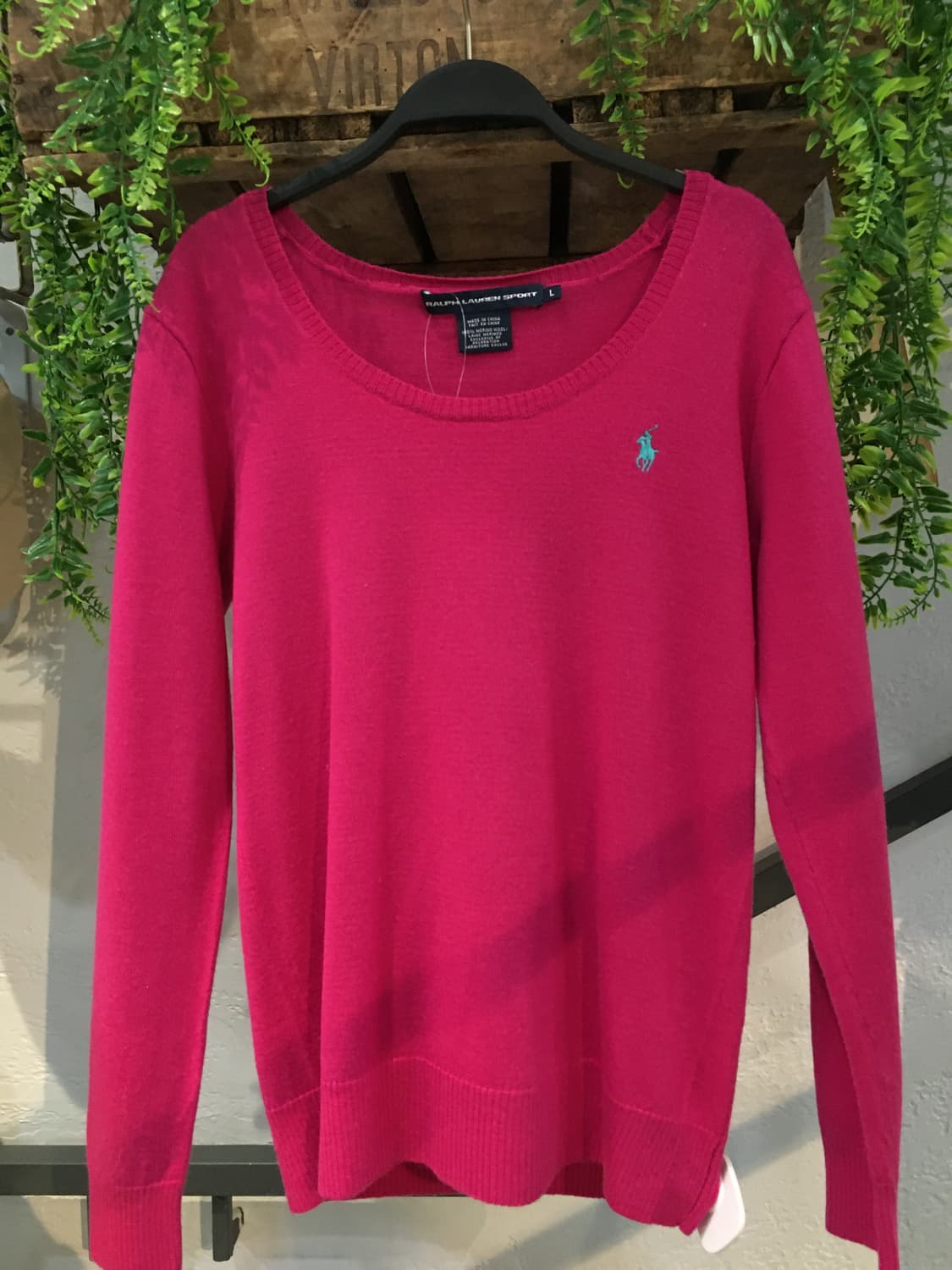 빈티지 폴로 마젠타 도트 코디세트 상품이미지4