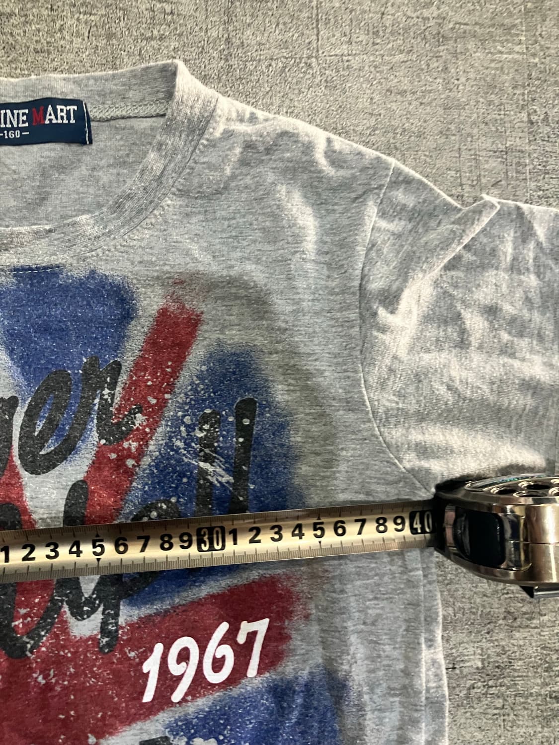 일본빈티지 Gold mine mart 핀터깔y2k 1967 반팔티셔츠 상품이미지3