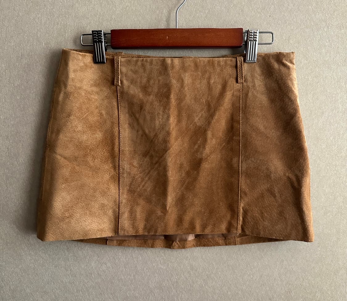 ZARA 리얼스웨이드 골반스커트 XS 상품이미지2