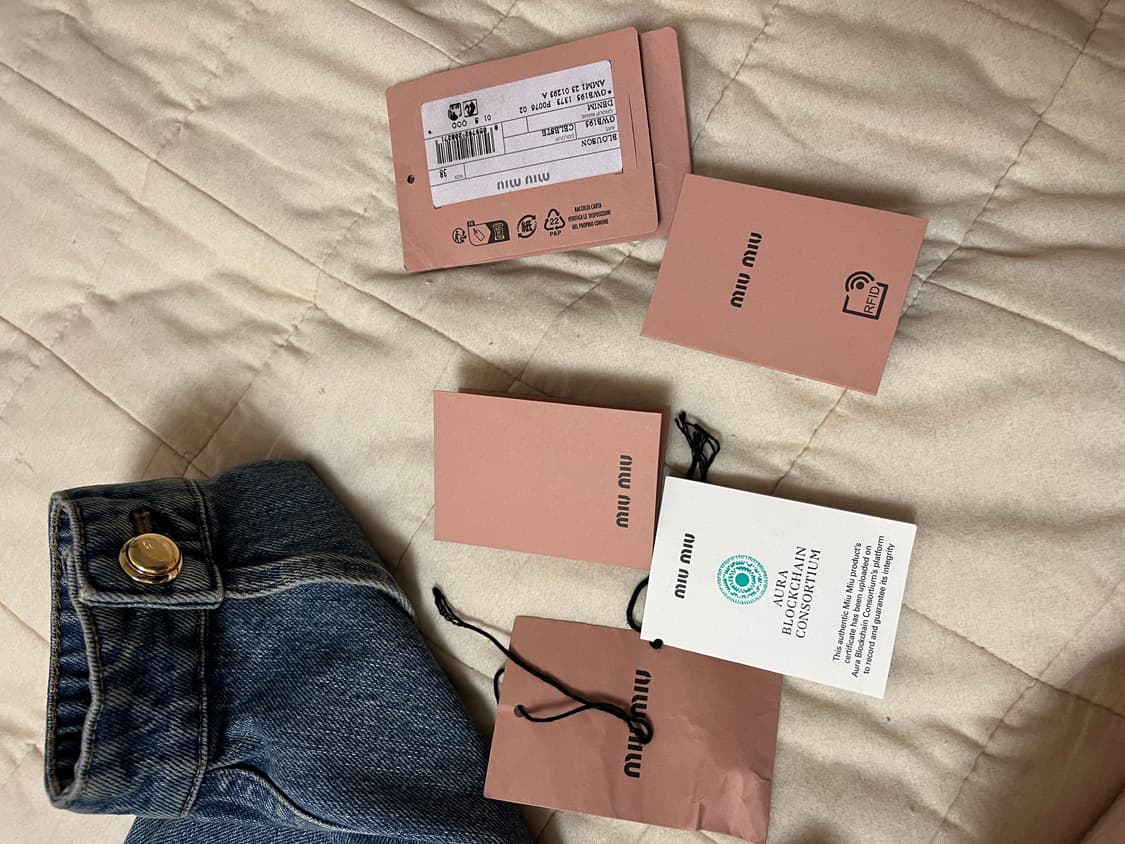 미우미우 데님 자켓 38 상품이미지6