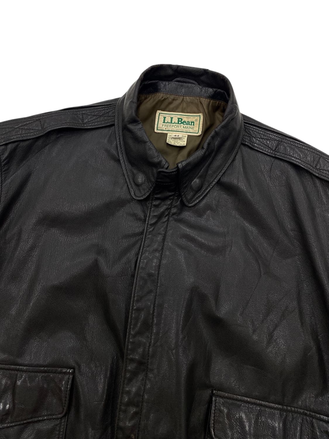 1992s 엘엘빈 타입A-2 레더 자켓 상품이미지3