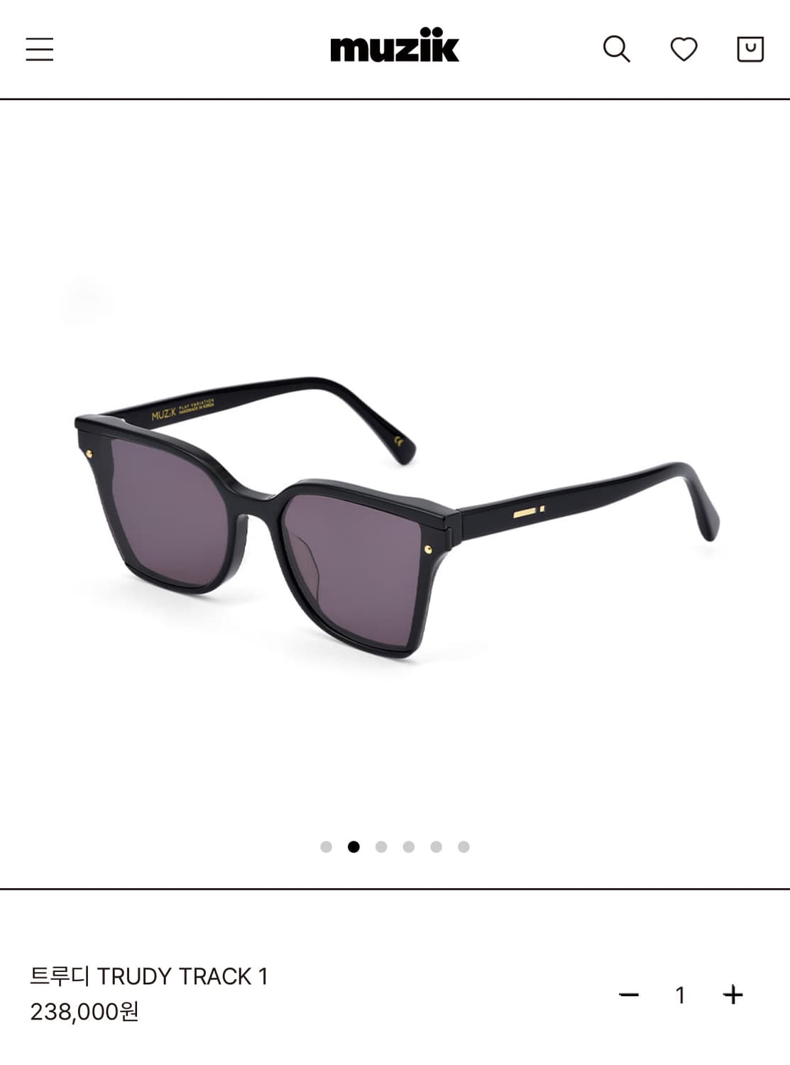 스틸러 선글라스 THUDY 블랙 상품이미지2