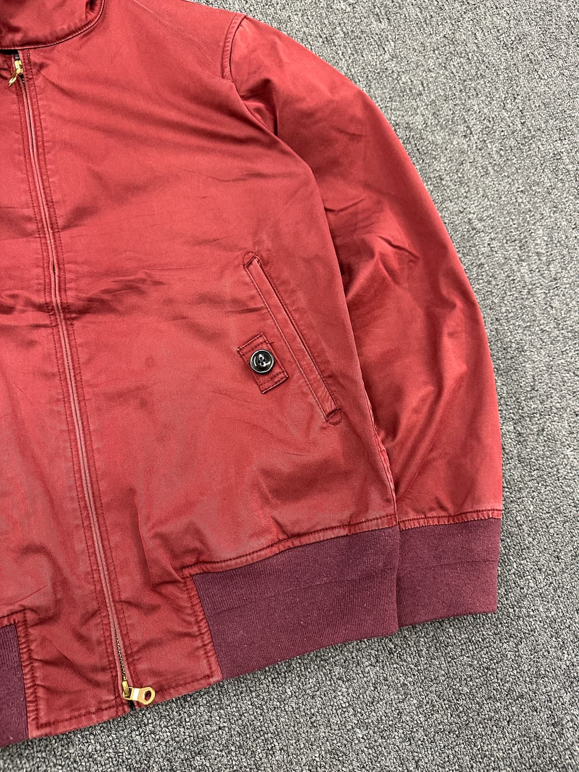 M) 빔즈 헤링턴 블루종 자켓 버건디 상품이미지5