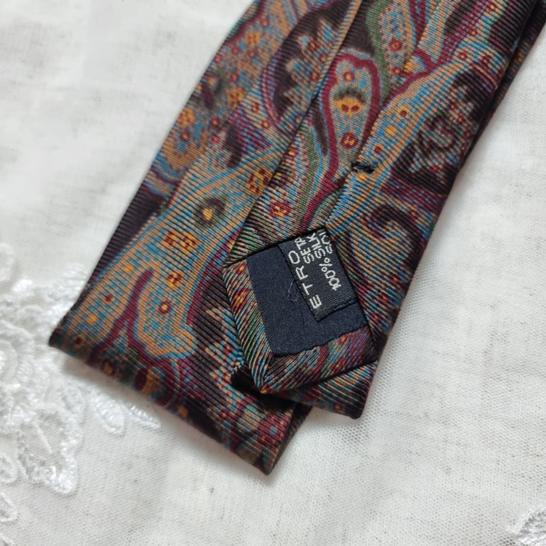 에트로 페이즐리 실크100 넥타이 (드라이완료) 상품이미지4