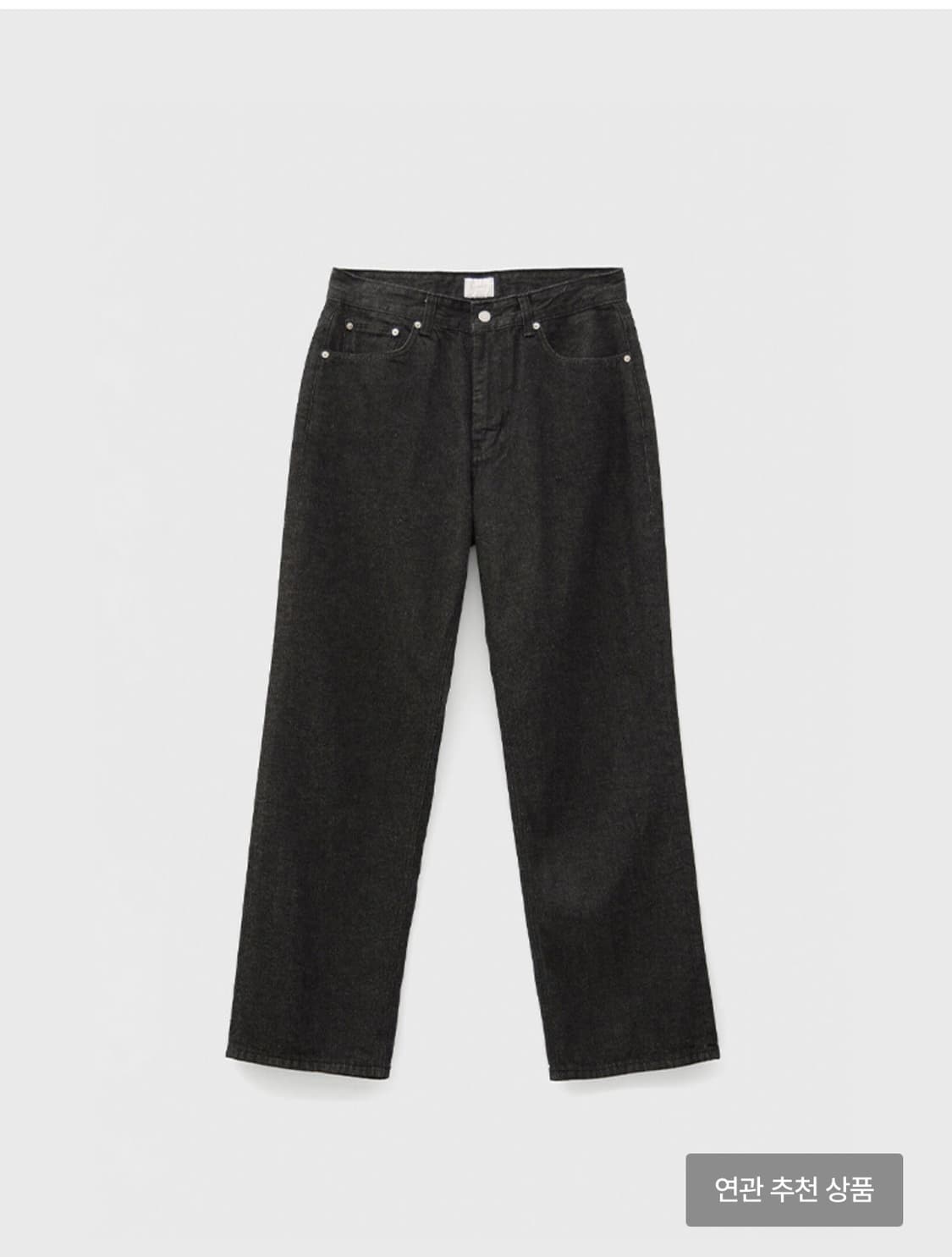 Youth straight black denim 상품이미지1