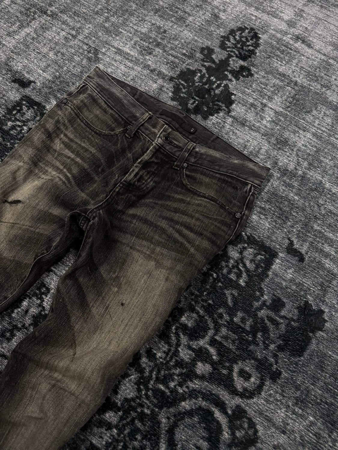 Fuga 00s damaged grey washing demim pant 상품이미지4