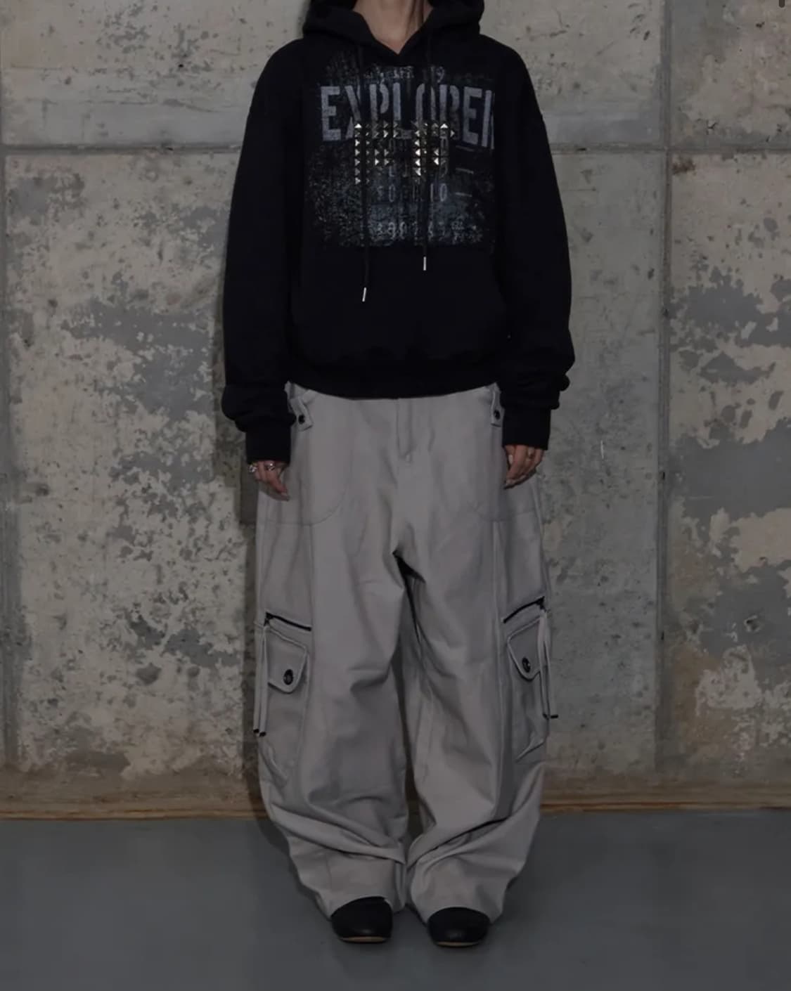 크로스 포켓 카고 팬츠 (PINK BEIGE) 상품이미지2