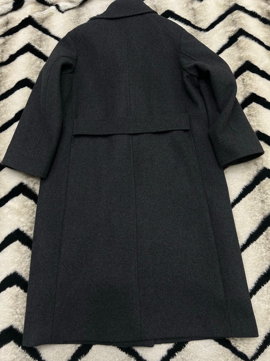 [여성55]스튜디오톰보이 울 카라 롱 코트/그레이 상품이미지4