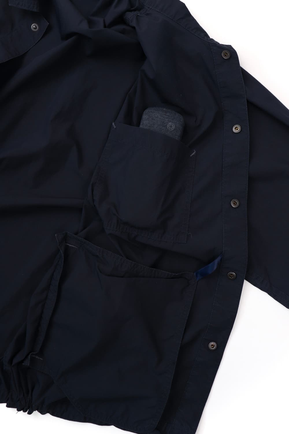 Porter classic C/N 셔링 셔츠자켓 네이비 상품이미지8